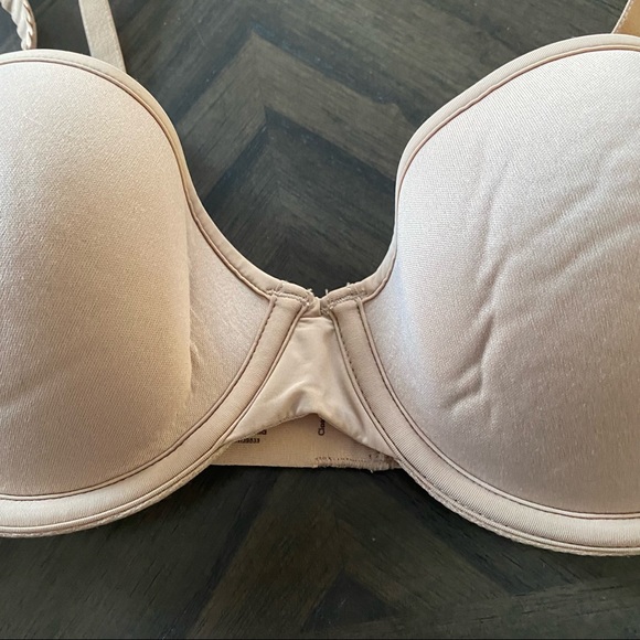 Third Love 24/7 T-shirt Bra Underwire Smooth Padded Adj Strap Pink Sz 34A 1/2 - Picture 2 of 6